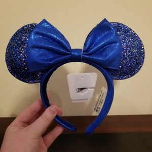 Disney Wishes Come True Blue Sparkling Minnie Ears